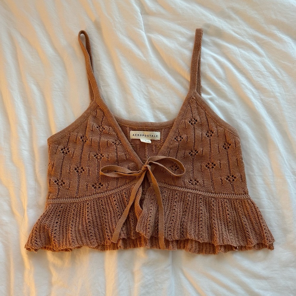 Aeropostale Knitted Tie Tank